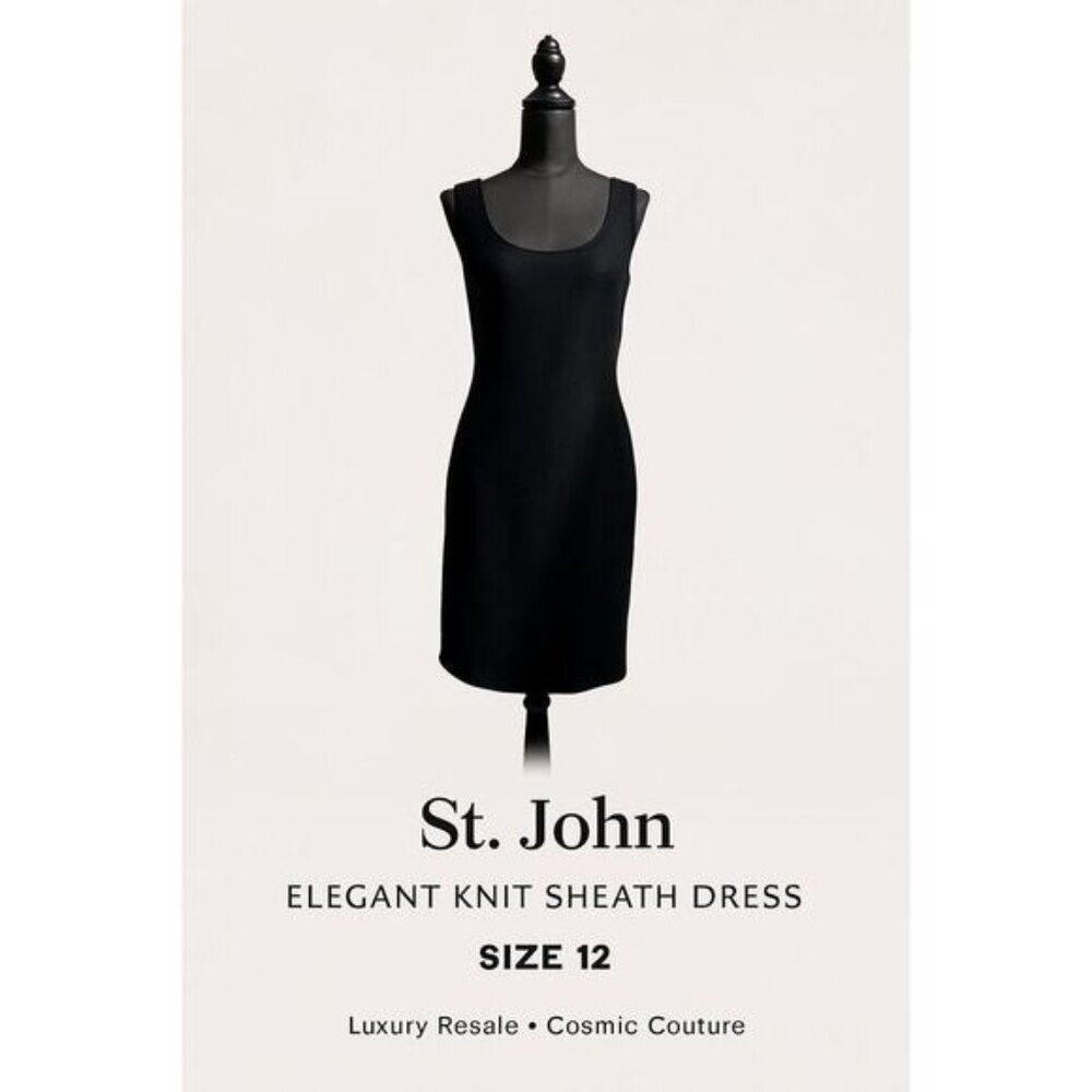 The Iconic Little Black Dress: St. John | Size 12 | Luxury Resale